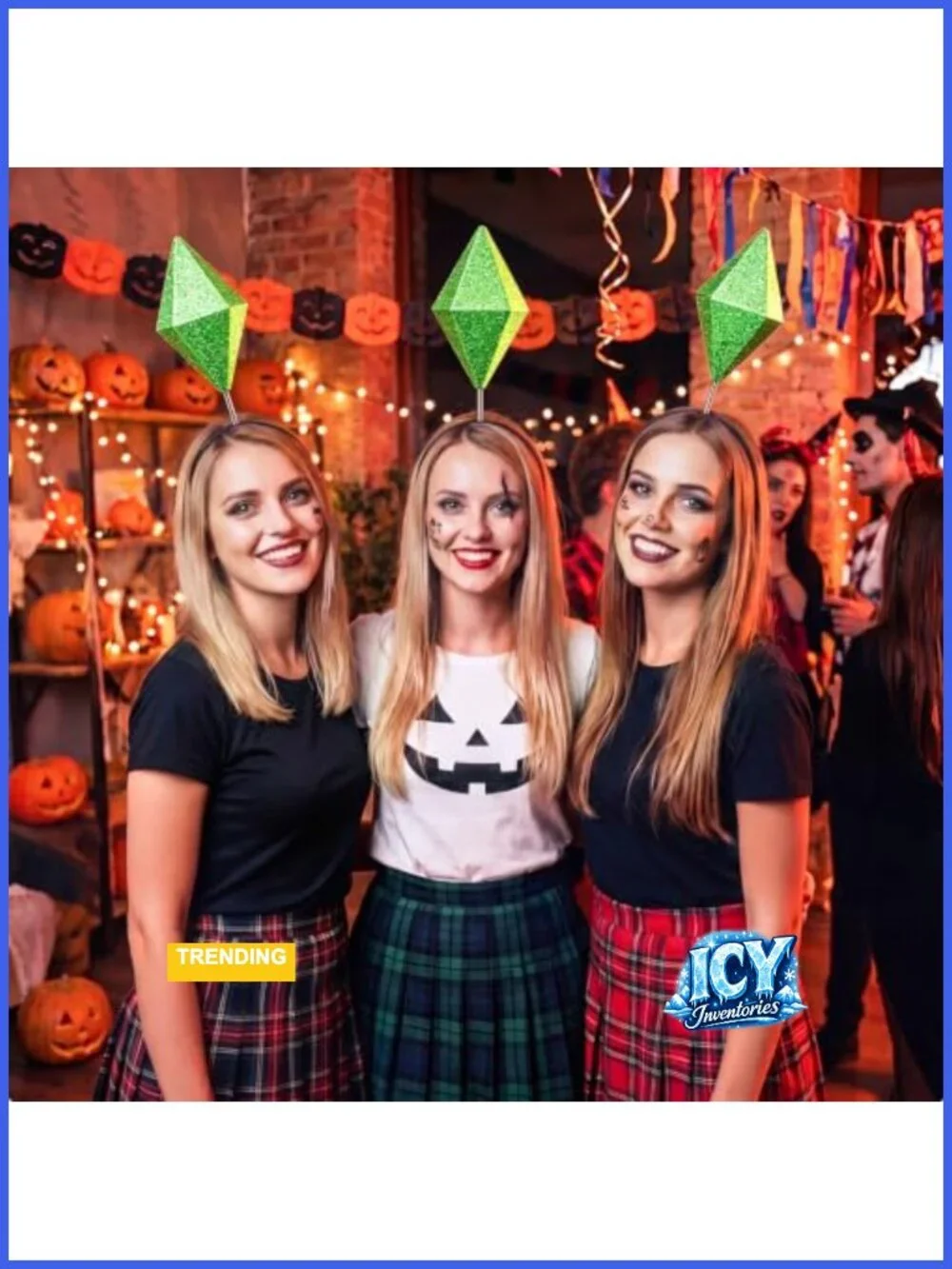 3 Pack Floating Gem Headbands Halloween Cosplay Costume Accessory Adult